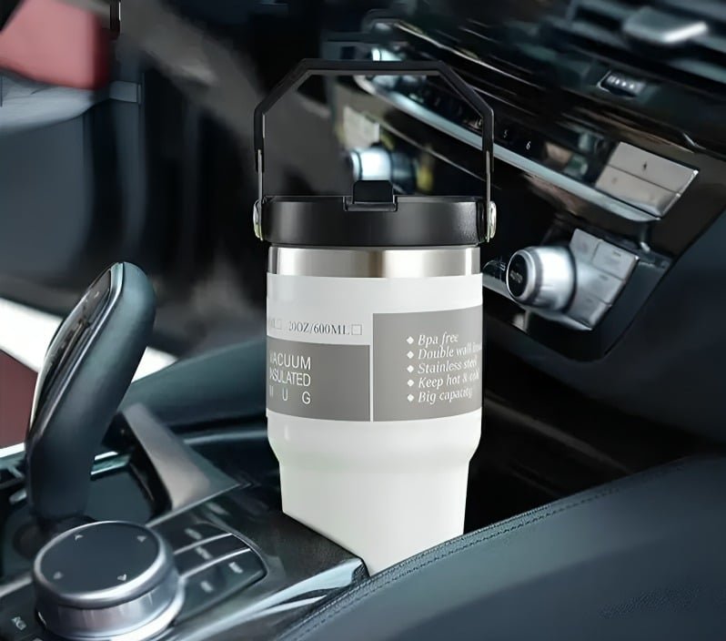 MUG VASO TERMO MUG PARA CAFE AGUA 600ML INOXIDABLE - 4