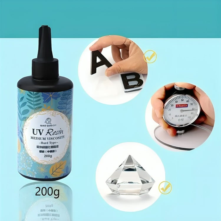 RESINA UV 200G CRYSTAL SECADO RAPIDO - 1