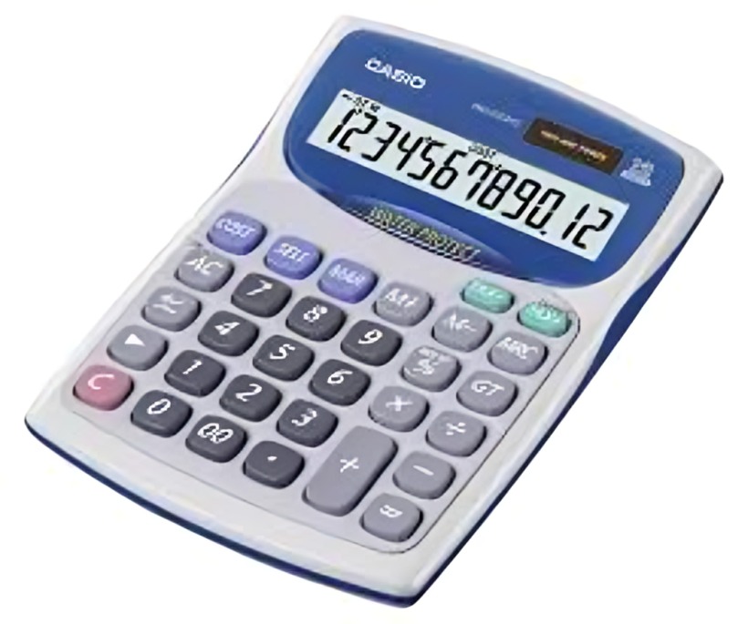 CALCULADORA CASIO TIPO MINI ESCRITORIO WD-220MS GRIS - 2