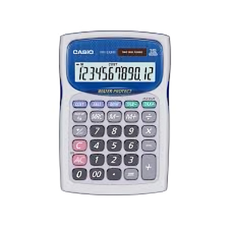 CALCULADORA CASIO TIPO MINI ESCRITORIO WD-220MS GRIS - 3