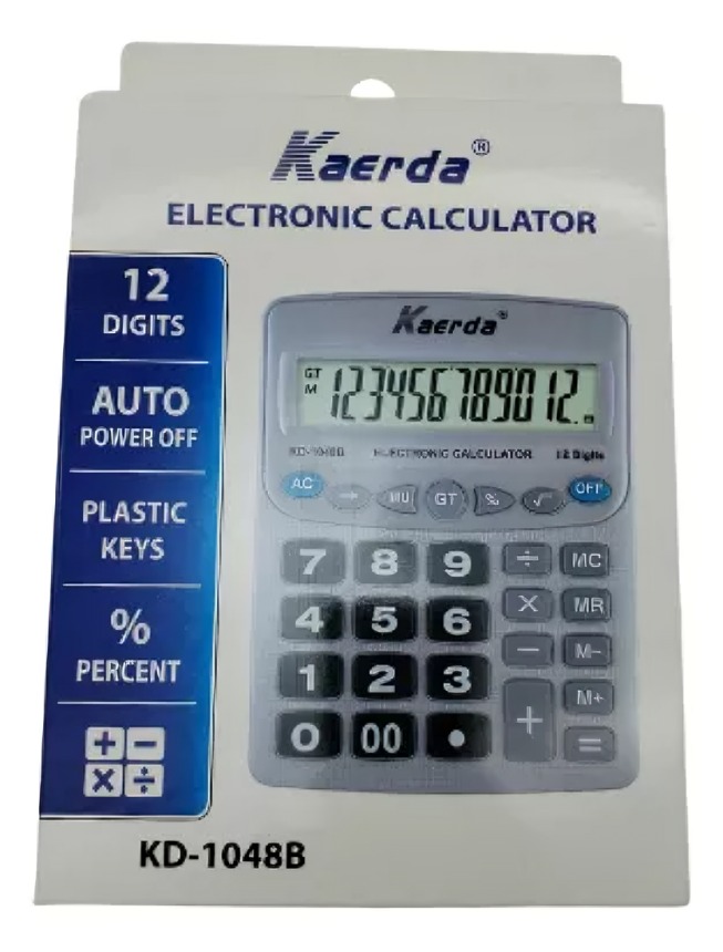 CALCULADORA 12 DÍGITOS KD-1048B - 2