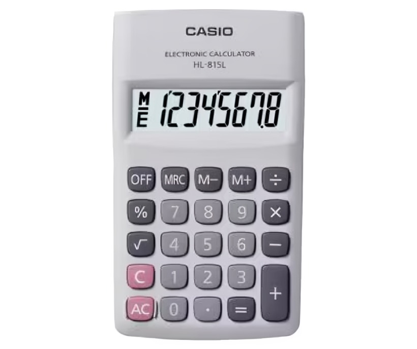 CALCULADORA CASIO 8 DIGUITOS HL-815L-WE - 1