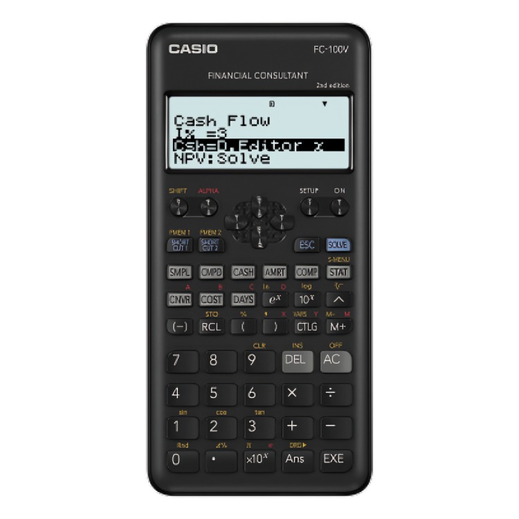 CALCULADORA CASIO FINANCIERA FC-100V - 1