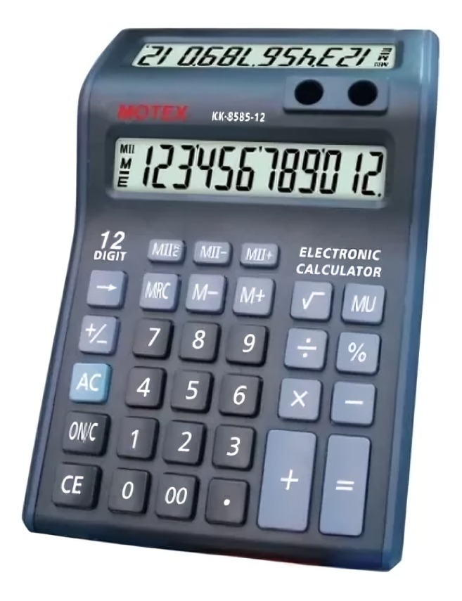 CALCULADORA ELECTRÓNICA DE ESCRITORIO KK-8585-12 - 2