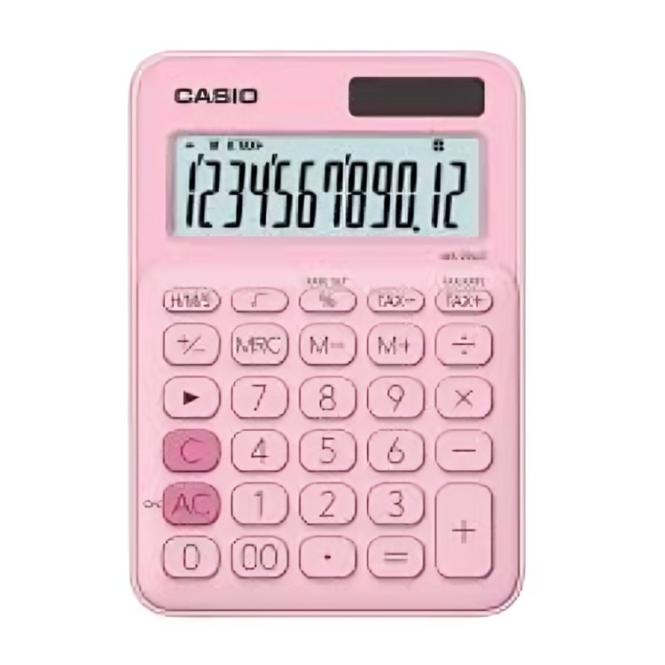 CALCULADORA CASIO TIPO MINI ESCRITORIO MX-12B ROSA - 3