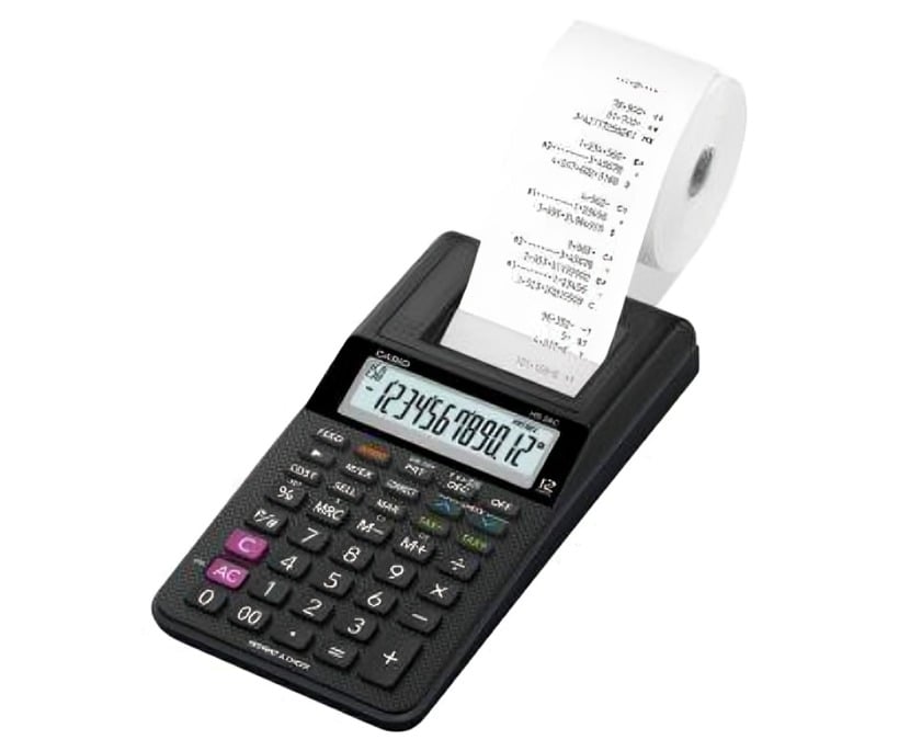 CALCULADORA CASIO 12 DIGUITOS HR-8RC - 1