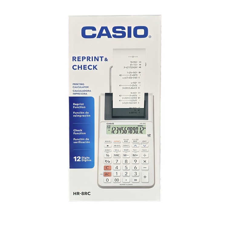 CALCULADORA CASIO 12 DIGUITOS HR-8RC - 4