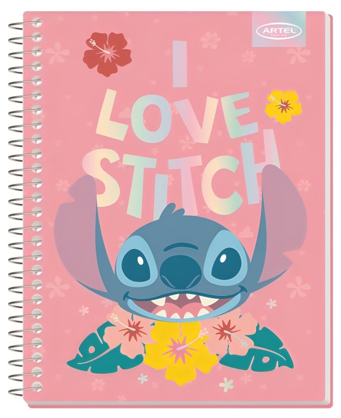 PACK 4PCS CUADERNOS ESPECIAL 150HJ STITCH CUTE ARTEL - 1