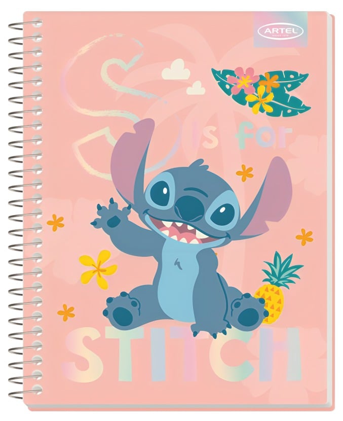 PACK 4PCS CUADERNOS ESPECIAL 150HJ STITCH CUTE ARTEL - 2