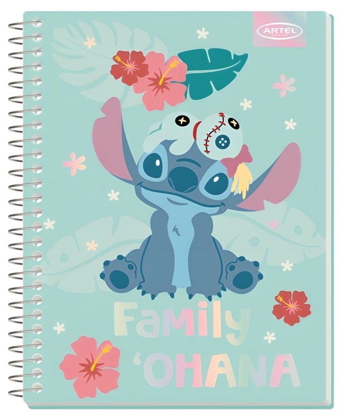 PACK 4PCS CUADERNOS ESPECIAL 150HJ STITCH CUTE ARTEL - 4