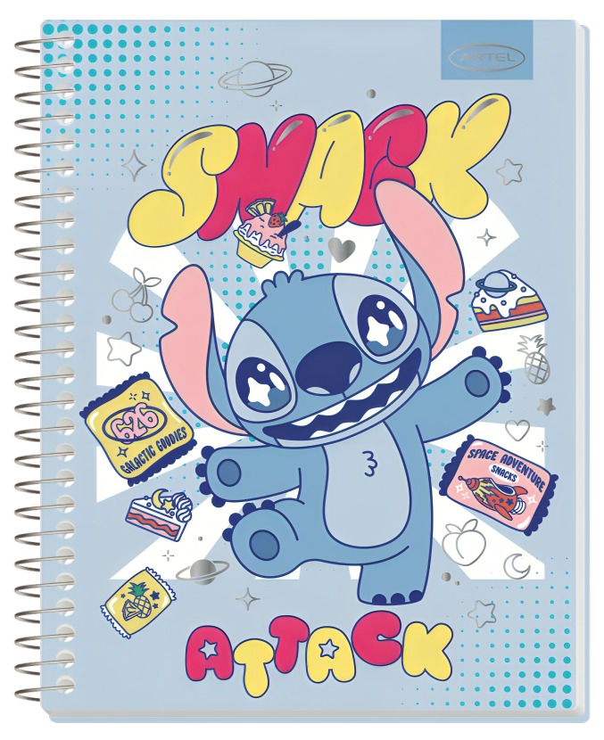 PACK 4PCS CUADERNOS ESPECIAL 150HJ STITCH FOODIE - 3