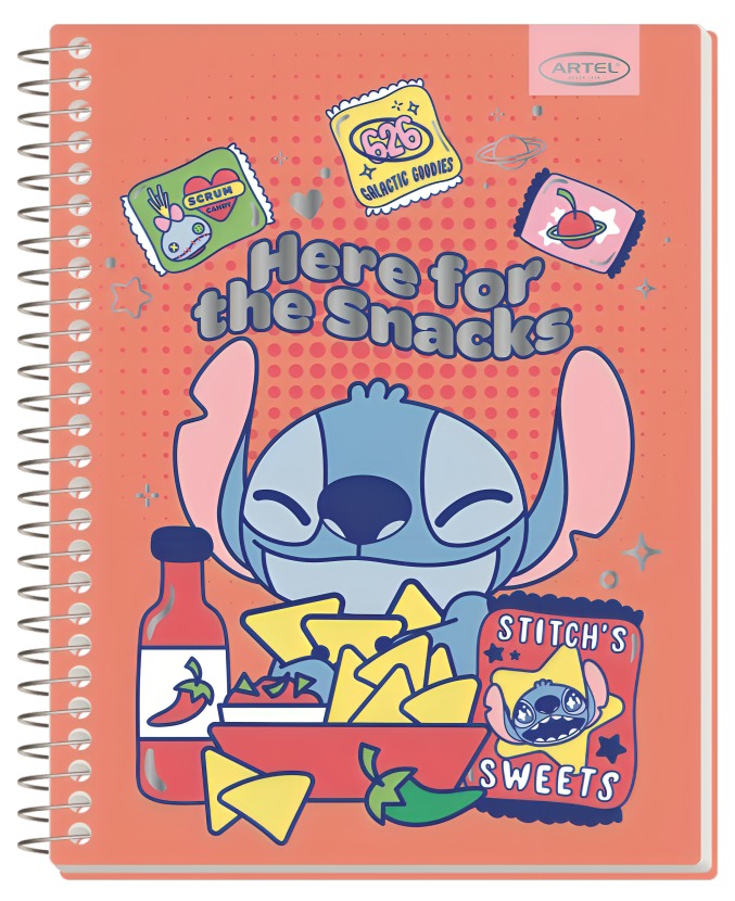 PACK 4PCS CUADERNOS ESPECIAL 150HJ STITCH FOODIE - 4