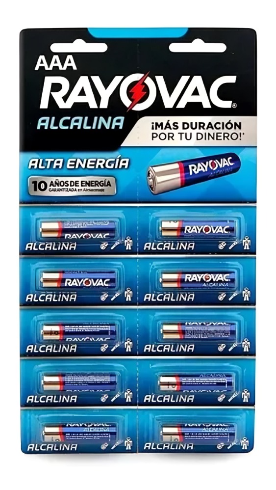 PILA ALCALINA RAYAVAC AAA X 10 - 2