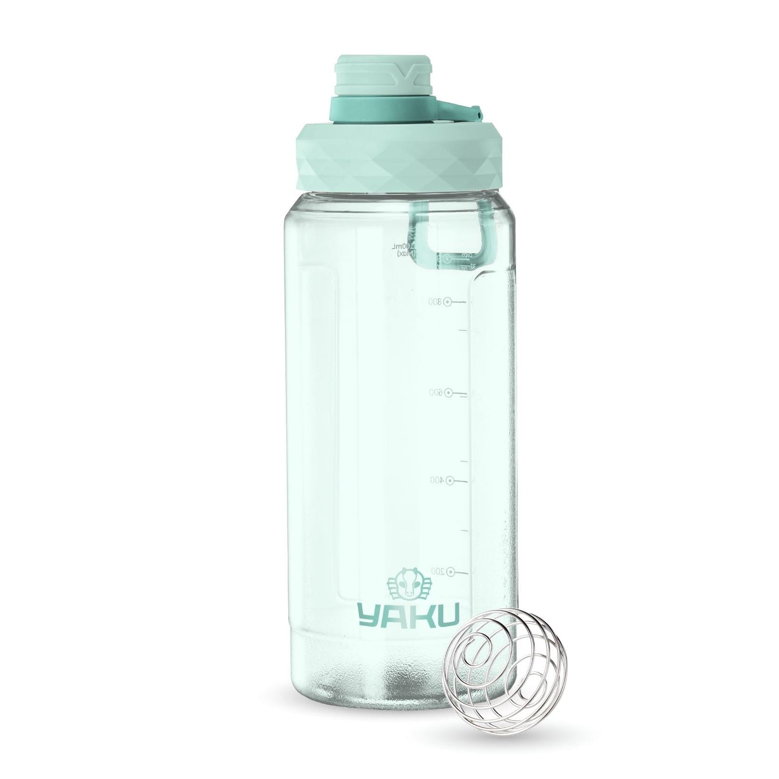 BOTELLA SHAKER PLÁSTICO 1100 ML LARIMAR CELESTE - 2