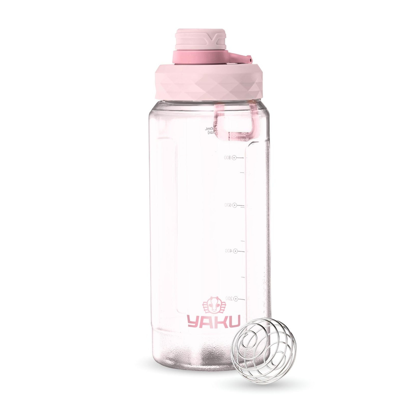 BOTELLA SHAKER PLÁSTICO 1100 ML LARIMAR ROSA - 1