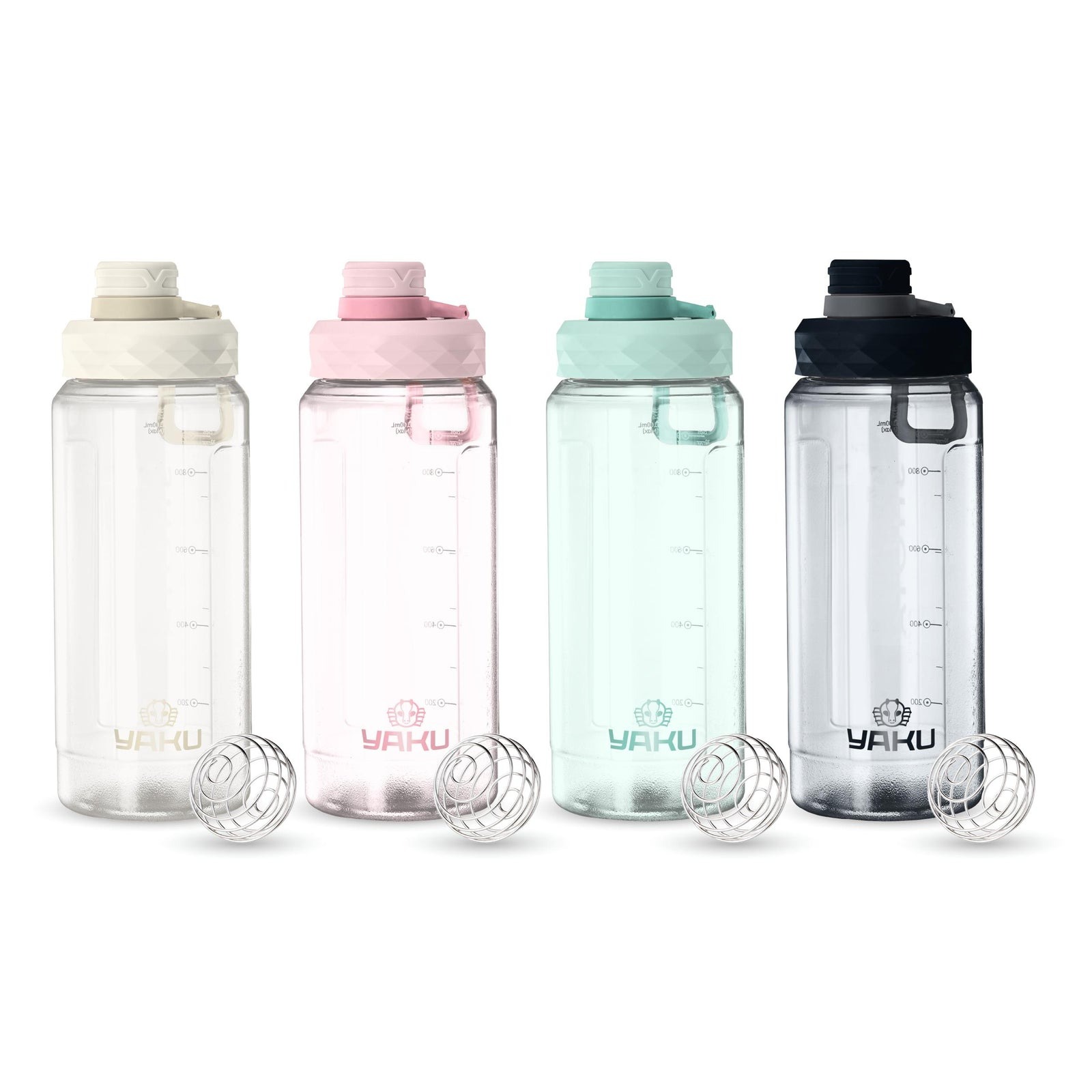 BOTELLA SHAKER PLÁSTICO 1100 ML LARIMAR ROSA - 2