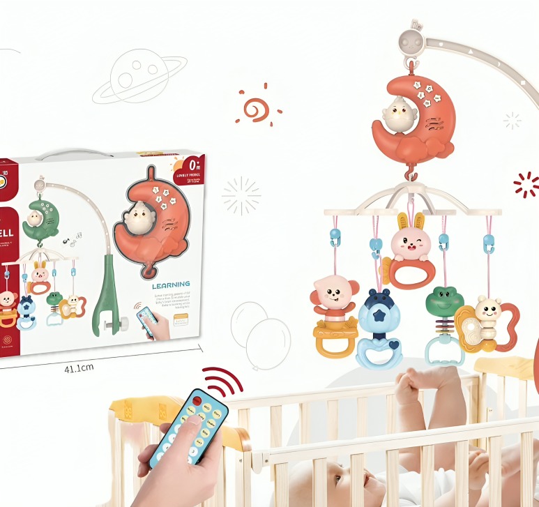 MOVIL  INFANTIL LUNA CON CONTROL REMOTO (668-168) - 3