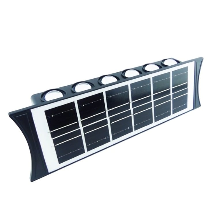 APLIQUE SOLAR 12 LED DUO COLOR CBK-12 MURO - 2