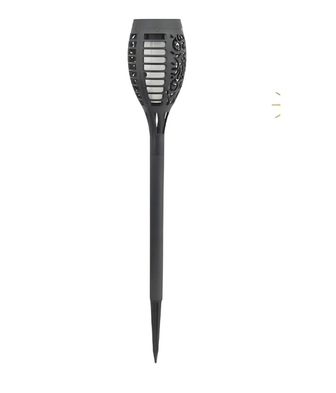 ESTACA LED SOLAR EFECTO TIPO LLAMA PARA JARDÍN - 1