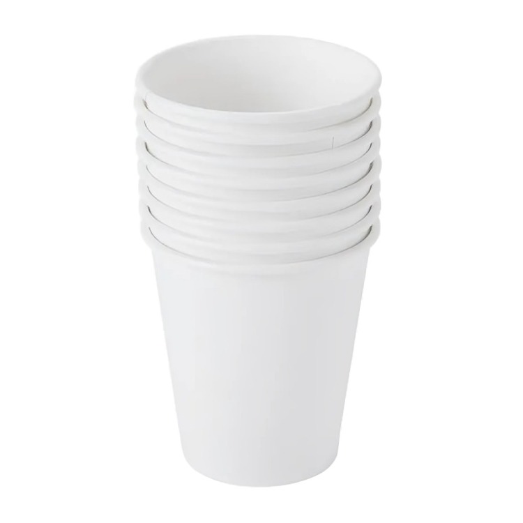 VASO DE PAPEL 250ML PARA BEBIDA FRÍA Y CALIENTE 50 UNIDADES - 1