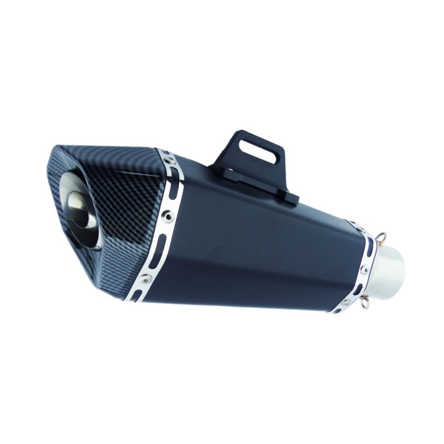 TRONADOR PARA MOTO GPR BOCA CARBON 33CM CON SILENCIADOR 2 COLORES EN CAJA - 3