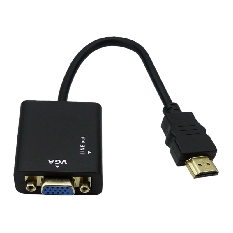 CONVERTIDOR DE HDMI A VGA CON AUDIO INCLUYE EL CABLE 1X1 EN CAJA PVC - 3