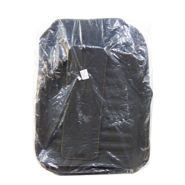 ALFOMBRA PARA AUTO ECO CUERO SET X 5 PCS COLOR NEGRO - 2