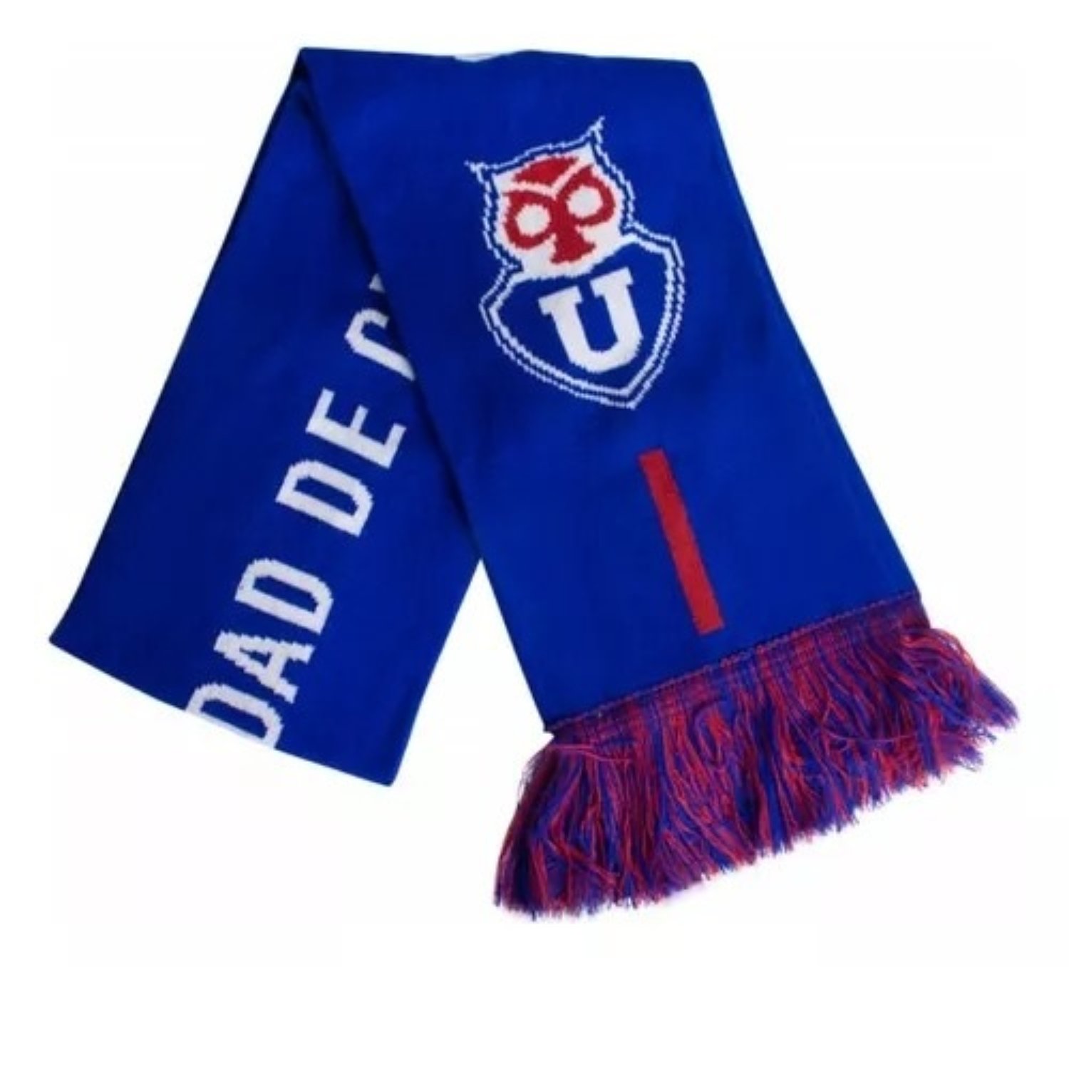 BUFANDA UNIVERSIDAD DE CHILE LICENCIADA TITANIO COLOR AZUL - 1