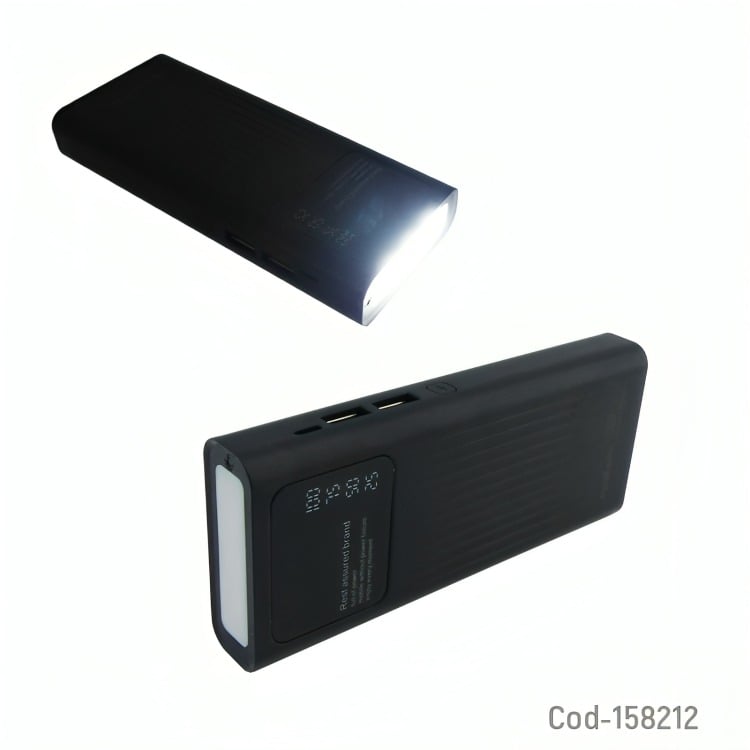 BATERIA EMERGENCIA 2 USB 20.000 MAH CON LINTERNA - 2