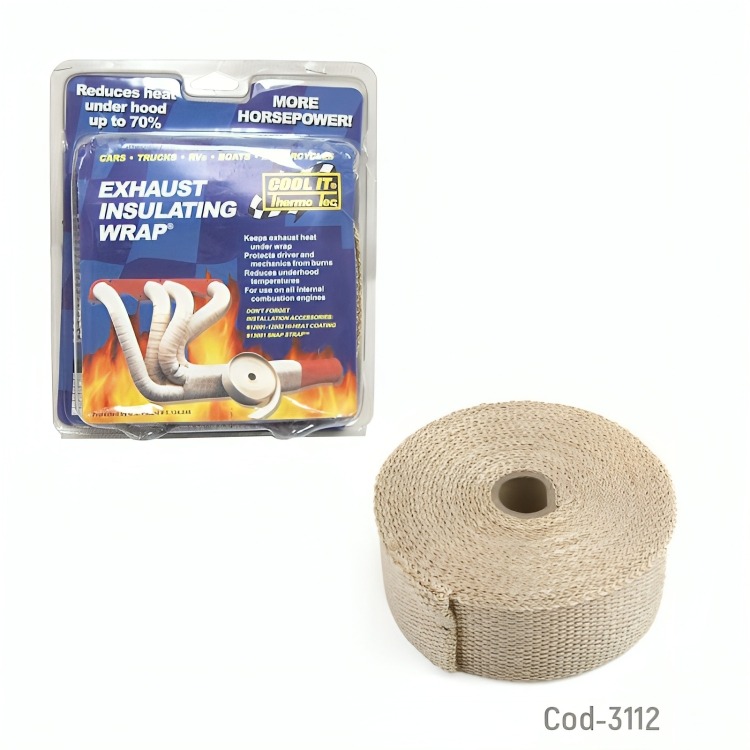 CINTA AISLANTE DE CALOR IDEAL ESCAPE PARA AUTO O MOTO 10M COOL IT - 2
