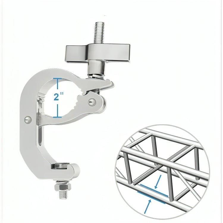 CLAMP ALUMINIO AJUSTABLE 100K ABRAZADERAS DE CABEZA MÓVIL - 2