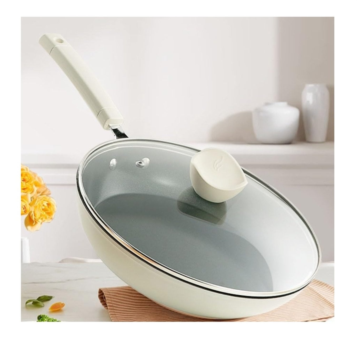 SARTEN DE COCINA CON TAPA 32CM - 3