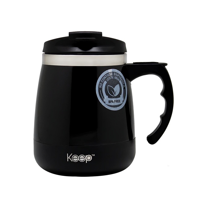 MUG TERMO KEEP OUTDOOR 400 ML NEGRO - 2