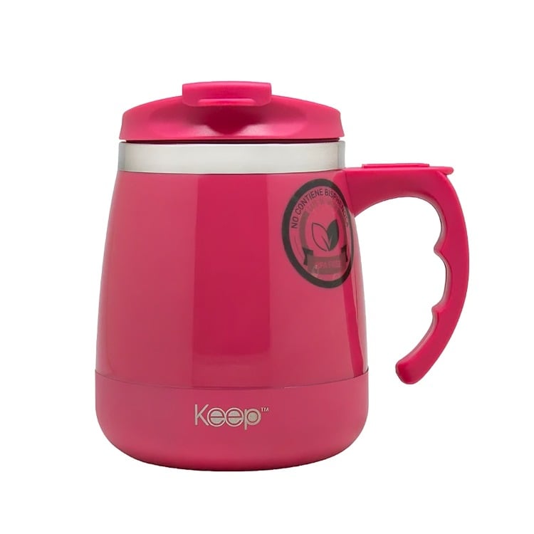 MUG TERMO KEEP OUTDOOR 400 ML ROSA - 1