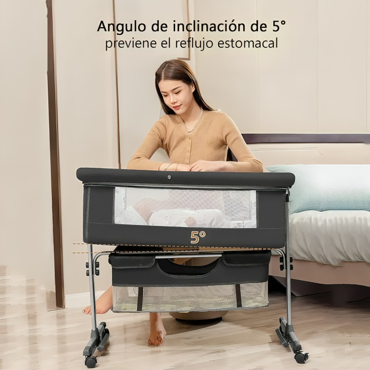 CUNA COLECHO PARA BEBÉ CON MOSQUITERO MUDADOR CONFORTABLE - 3