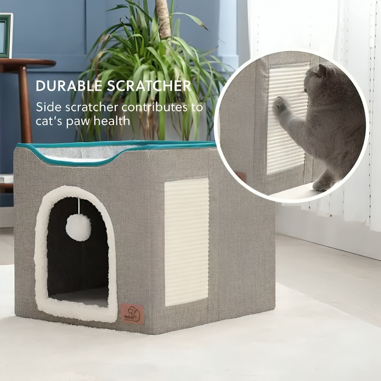 CAMA CASA IGLU PARA MASCOTAS GATO Y PERRO PEQUEÑO - 2