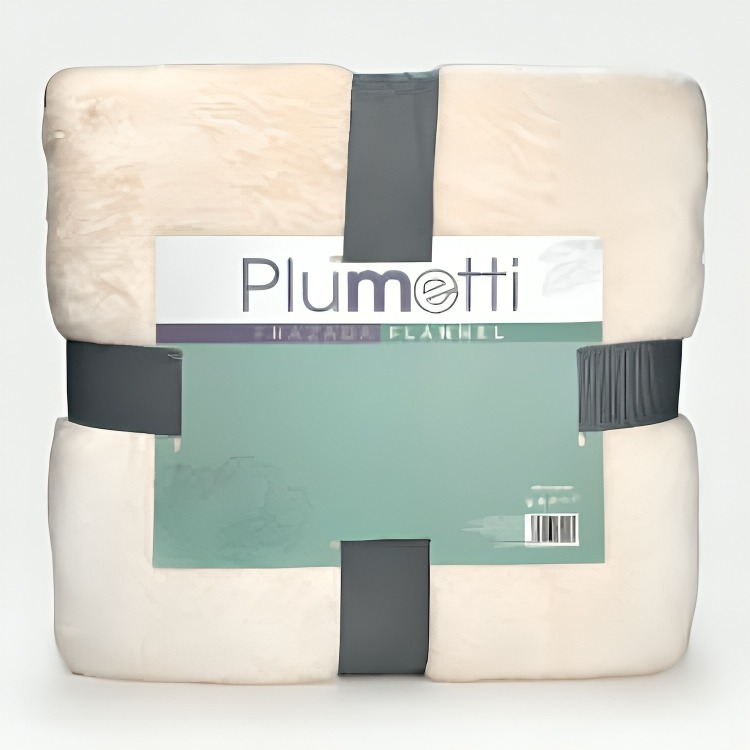 FRAZADA FLANNEL 1.5 PLAZAS / CRUDO – PLUMETTI - 2