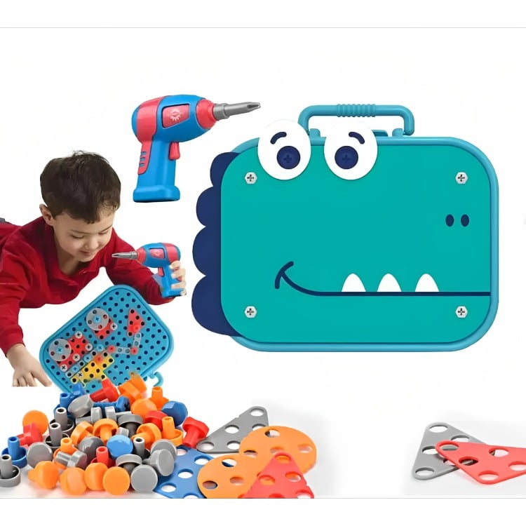 JUGUETE PUZZLES 2D, 3D HERRAMIENTA TORNILLOS TALADRO - 2