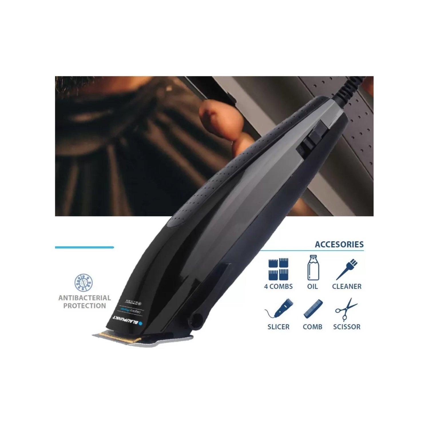 MAQUINA CORTADORA DE PELO BLAUPUNKT LEGACY POWER - 4