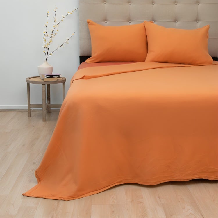 SÁBANAS DE POLAR COMPOSÉ KING / BICOLOR TERRACOTA – DORAL - 3