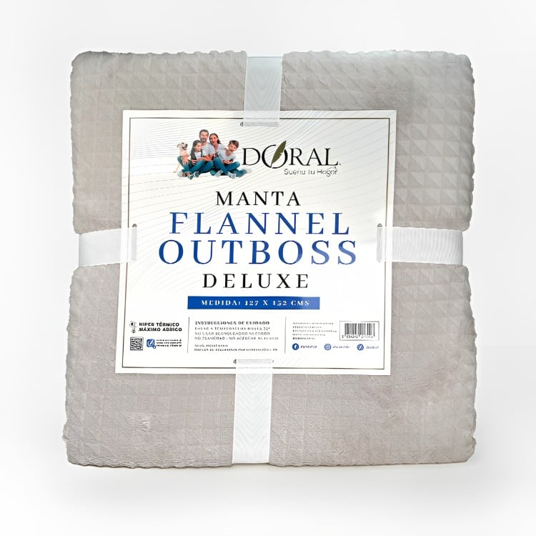 MANTA FLANNEL OUTBOSS DELUXE TAUPE – DORAL 127×152 CM. - 3
