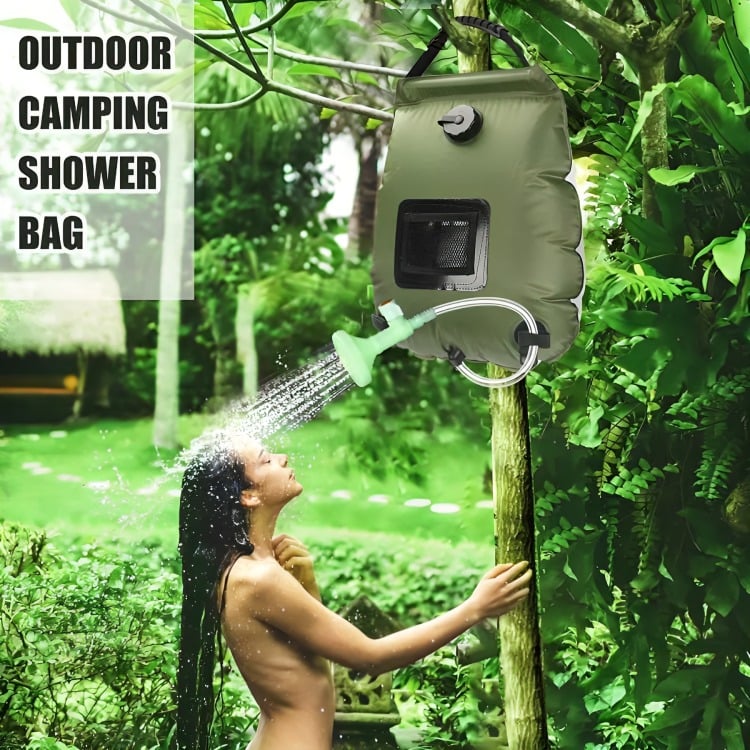 BOLSA DUCHA SOLAR PORTÁTIL CAMPING PLAYA AIRE LIBRE 20 LTRS - 3