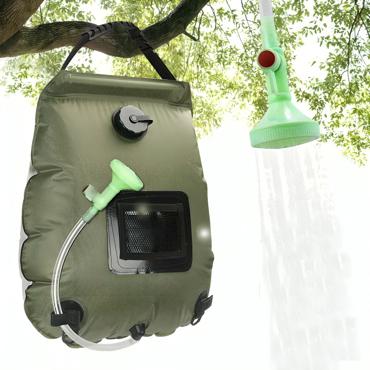 BOLSA DUCHA SOLAR PORTÁTIL CAMPING PLAYA AIRE LIBRE 20 LTRS - 4