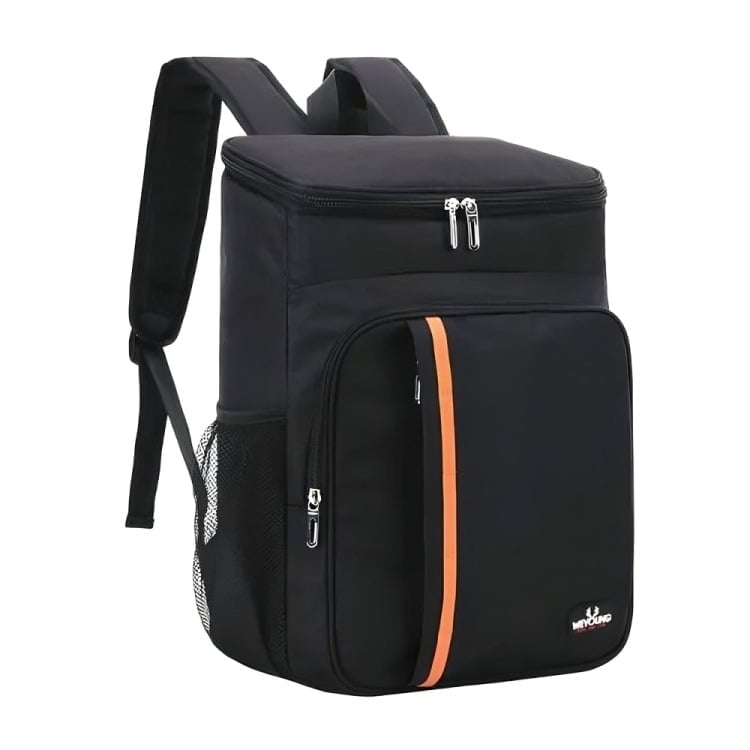 MOCHILA TÉRMICA BOLSA GRANDE PARA ALMUERZO DE 18 LITROS EN COLOR NEGRO - 1