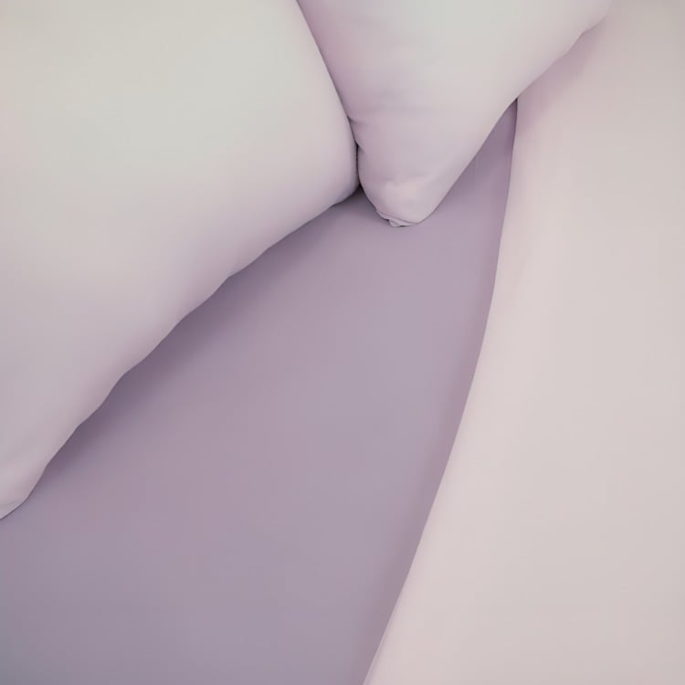 SÁBANAS POLAR LISA COMPOSÉ 2 PLAZAS / BICOLOR MORADO – DORAL - 2