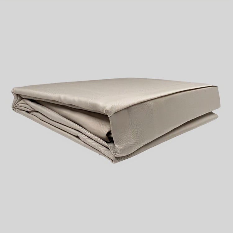 JUEGO DE SÁBANAS MARINA LISA 1.5 PLAZAS GRIS CLARO - 1