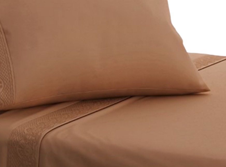 SÁBANAS MICROFIBRA BRODERIE SANTORINI 1.5 PLAZA TERRACOTA - 1