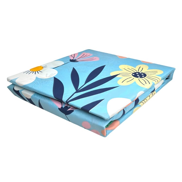 SÁBANAS MICRO PIEL DURAZNO 2 PLAZAS FLOR MULTICOLOR - 1