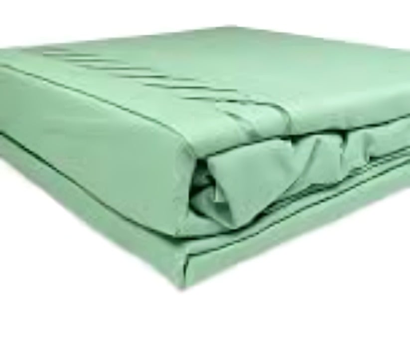 SÁBANAS MICROFIBRA BRODERIE SANTORINI 1.5 PLAZA VERDE AGUA - 1