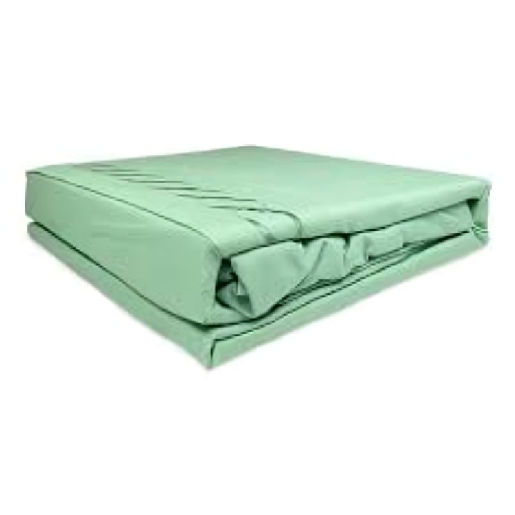 SÁBANAS MICROFIBRA BRODERIE SANTORINI 1.5 PLAZA VERDE AGUA - 2